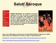 Tablet Screenshot of baroque.com.au